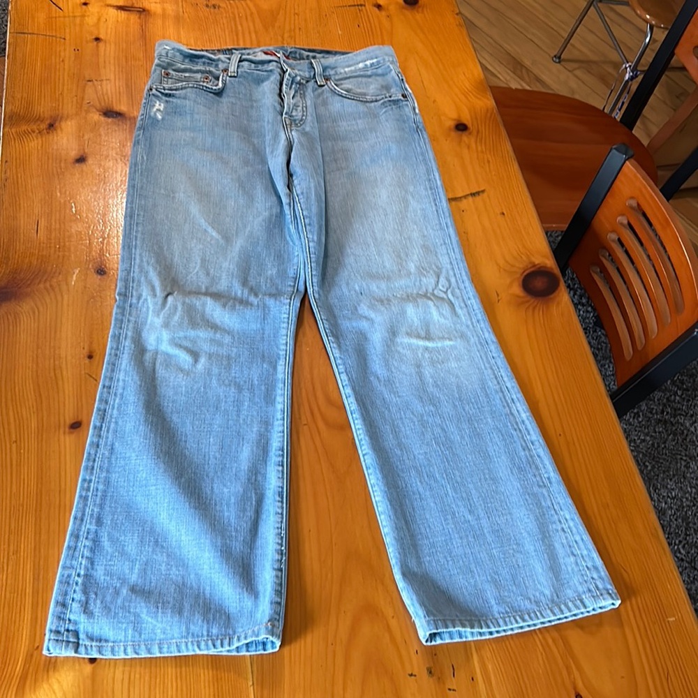 Lucky Brand easy rider wide leg jeans size 10
